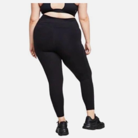 Women's Compression High-Waist Side-Pocket 7/8 Length Leggings, ID IDEOLOGY 1X - Picture 7 of 12